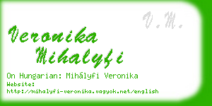 veronika mihalyfi business card